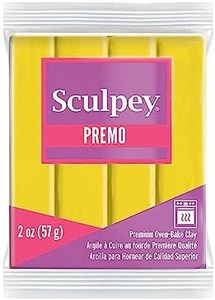 Sculpey Premo- 57g - Cadmium Yellow Polymer Clay, Cadmium Yellow Hue (PE02 5572)