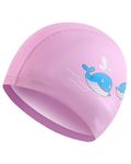 TODREMOU Swimming Cap Swim Kids Hat-Whale Fabric 3-6-10 Girls Boys Caps Hats