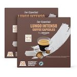 by Amazon Lungo Intenso Nespresso Compatible Coffee Capsules, Medium Roast, 100 Count (2 Packs of 50), Rainforest Alliance Certified