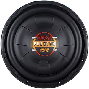 BOSS D12F SUBWOOFER SUB ULTRA SLIM NERO 30,00 CM 12" 300 MM 500 WATT RMS E 1000 WATT MAX SINGOLA BOBINA 4 OHM PER ALLOGGIAMENTI COFANO BAGAGLIAIO PANNELLO AUTO PROFONDITA' 9,80 CM