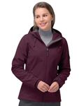 33,000ft Women's Softshell Jacket, Fleece Lined Warm Jacket Light Hooded Windproof Coat for Outdoor Hiking