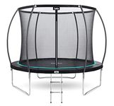 Salta Cosmos - Trampoline with safety net and ladder - ø 305 - Black (⌀ 305 cm, max. 120 kg)