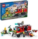 LEGO City Fire Command Unit 60374, Rescue Fire Engine Toy Set, Ultramodern Truck with Land and Air Drones, Emergency Vehicle Toys for Kids Ages 6 Plus