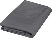 Utopia Bedding Flat Sheets, Microfiber, Grey, Queen