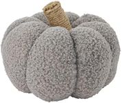 Mud Pie Shearling Pumpkin, Small Table Sitters