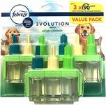 Febreze Ambi Pur 3Volution Air Freshener Plug in Diffuser Refills, Value Pack, 3 x 20 ml, Pet Odour Eliminatord Scent