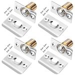 KMZ 4 Pack Roller Ball Door Catches with Screws Adjustable Spring Loaded Latch Lock Invisible Door Catche for Internal Ball Bearing Door Catch Door Hardware for Cupboard Closet Top