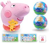 MiraBall Peppa Pig Mystery Expandable Maxi Plush to UNbox, Collectible Squishy and Soft Plush with 4 Surprise, Limited Edition, Great Toy Gift, Trendy for Kids Aged 3+ (2-Pack)