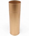 Hosley 14In H Gold Metal Vase with PVC Liner, Ideal Gift for Wedding Home Office Party DYI Indoor Outdoor Garden Patio