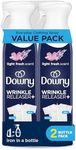 Downy Wrinkle Releaser Spray | All In One Wrinkle Release Spray, Odor Eliminator, Static Remover | Fabric Refresher & Ironing Aid for Clothes | 9.7 Fl Oz (Pack of 2), Fresh Scent