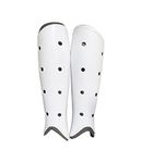 LEEPERD Hockey shinguard Moulded,Adjustable Shin Guard (Size Small) (Small, White)