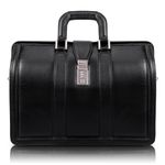 17" Leather Litigator Laptop Briefcase