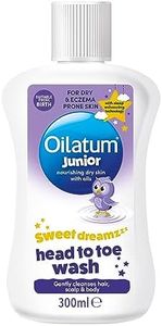 Oilatum Junior Sweet Dreamz Head to Toe Wash, For Dry, Sensitive and Eczema-Prone Skin, Soothing and Hydrating Cleanser for Kids, Dermatologist Recommended for Itchy and Irritated Skin, 1 x 300ml