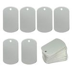 Aluminum Rectangle Blank Tags Stamping Blanks 25 Pack