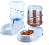 PURAM Automatic Pet Feeder and Water Dispenser Dog and Cat Food Dispenser Bowl Dog Feeding Bowl Animals Pet Water Drinking Fountain Bottle Bowl Stand Cat Feeder