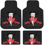 4PC Front & Rear Rubber Floor Mats Set - Betty Boop - NY New York City Sky Line by Plasticolor