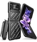 SUPCASE Case for Samsung Galaxy Z Flip 3 5G (2021), Folding Protection Dual Layer Rugged Shockproof Case [Unicorn Beetle Pro] with Belt Clip