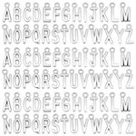 SAVITA 104Pcs/4 Sets ABC Letter Charms Mini Uppercase Alphabet A-Z Zinc Alloy Bracelet Necklace Pendants for DIY Jewelry Making