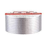 Eloxee Super Strong Adhesive Waterproof Permanent Repair Aluminum Butyl Tape Rubber Foil Suitable for Roof Leak, surface Crack, Window Sill Gap, Boat Sealing, Home Renovation (2, 5 CM)