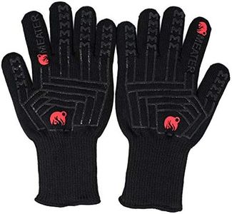 MEATER Mitts - Heat Resistant BBQ Gloves - Premium Silicone Grilling Gloves for Smoker, Oven, Cooking, and Baking - Waterproof, Non-Slip, High-Temperature Protection, Extra Long Cuffs