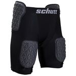 Schutt Sports 8457340601 ProTech Youth All-in-One Football Girdle, Medium, Black