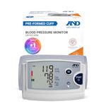 A&D Medical Blood Pressure Machine with Pre-Formed Upper Arm Cuff (23-43 cm Range) Home BP Monitor, One Click Operation with Easy To Read Precise Illuminated Readings