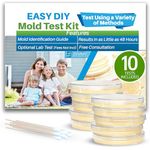 Evviva Sciences Mold Test Kit for Home - 10 Simple Mold Detection Tests - Optional Lab Analysis - Test HVAC System, Room Air, & Home Surfaces for Molds/Spores - Includes Detailed Mold ID Guide