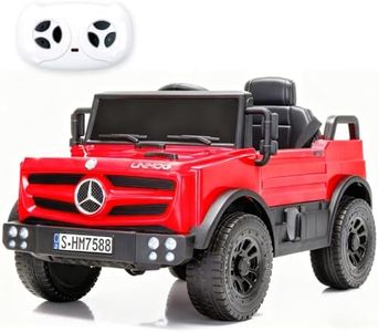 12V Kids Cars,Electric Car for Kids,Ride on Toys for Boys Girls with Parent Remote Control, LED Headlights, Music Player,Bluetooth-Red