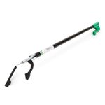 UNGER NN140 NiftyNabber PRO Litter Picker - Trash Rubbish Picker Grabber HEAVY DUTY 140cm - Multi-Purpose Reacher Grabber Stick - Steel Claw with Rubber Grip