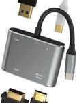 USB C Hub VGA HDMI USB A Type C Ada