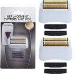 Piwerod 2 Pack Pro Shaver Replacement Foil And Cutters Compatible With Andis #17150 17155 Shaver For Profoil & Lithium Shaver, Golden