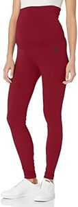 adidas Women's Essentials Cotton Leggings (Maternity), Legacy Burgundy/Black, Medium