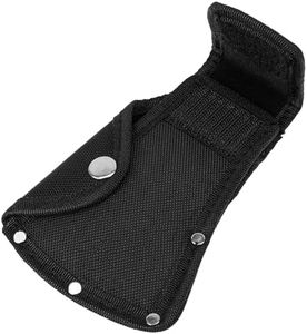 Hatchet Head Sheath Holster, Black Axe Sheath, Axe Head Cover for 1-1/4lb Axe, Double Snap Hatchet Blade Protector Hatchet Cover, Hatchet Edge Protector for Outdoor Hiking Outdoors Work Axe Jacket