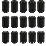 15Pcs 13mm Clip-on Ferrite Ring Core RFI EMI Noise Suppressor Cable Clip for Telephones Tvs Speakers Radio Audio Equipment Noise Suppressor Video Cable Power Cord