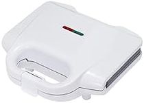 Amazon Basics Waffle Maker 2-Slices White with Non-Stick Coating and Easy to Clean, 700W