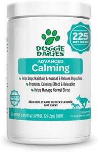 Doggie Dailies Calming Chews for Dogs, 225 Soft Chews, Melatonin for Dogs with Chamomile to Help Manage Stress Relief, Calm & Relaxation During Thunderstorms, Fireworks, Travel, & Separation