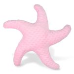 Starfish Pillow Decorative Throw Pillows Coastal Decor Pillow Beach Theme Ocean Stuffed Toy for Bed Couch(Pink)