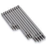 Que-T 10pcs Stainless Steel Pull Rod Link Linkage for 1/10 RC TRX-4 Crawler Car (324mm Wheelbase)