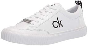 Calvin Klein Women's Lariss Sneaker, White 142, 10