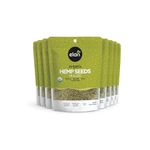 Elan Organic Hulled Hemp Seeds, Shelled Hemp Seeds, Raw Hemp Hearts, No Additives, Non-GMO, Vegan, Gluten-Free, Source of Omega-3 & Omega-6, High in Protein, 8 Count, 165g