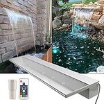 APONUO Lighted Waterfall Pool Fount