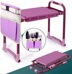 Byhagern Foldable Garden Kneeler and Seat，Portable Kneeler Stool - Heavy Duty Garden Bench, Resistant Gardening Stool, Comfortable EVA Foam Cushion - Ideal for Women's Gardening， Camping...