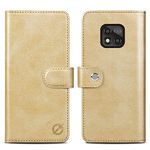 CIVICASE for Moto G Power（2021） Wallet Case,Leather Flip Case RFID Blocking Credit Card Holder Folio Magnetic Stand TPU Shockproof Cover Compatible with Moto G Power（2021）(6.6") Champagne Gold