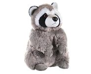 Wild Republic Cuddlekins Racoon, Grey/Black