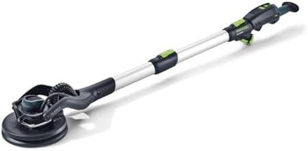 Festool Langhalsschleifer LHS 2 225 EQI-Plus PLANEX – Trockenbauschleifer mit LED-Licht, Verlängerung, Interface-Pad, 5er Granat P180, Schlauchclip, Systainer, Schleifteller Ø 220 mm