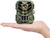 Hapimp Trail Camera, 1080P 24MP Mini Hunting & Trail Cameras with Night Vision Motion Activated Waterproof, Game Camera with 0.2s Trigger Speed and 65FT Distance, Trail Cam for Wildlife Monitoring