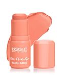 Insight Cosmetics On The Go Blush Stick| Long Lasting| Easy Color Payoff| Infused with Vit-E, 6.5gm(Peach Punch)