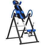 HOMCOM Gravity Inversion Table w/Safety Belt Adjustable Hand Stand Home Back Stretcher Machine For Muscle Pain Relief, Blue