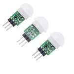 Hailege 3pcs AM312 Mini Pyroelectric PIR Human Sensor Module PIR Infrared IR Sensor Body Manual Motion Infrared IR Detector