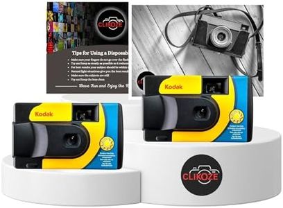 Disposable Cameras Multipack - Includes 2x Kodak Daylight Saver Single-Use Disposable Cameras with 39 EXP and Clikoze Photography Tips Card